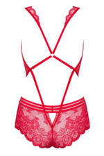 Оригинальное кружевное боди (Размер: S-M) (Цвет: белый)