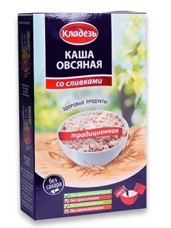 Диетическая овсяная каша-ассорти 215г * 3шт