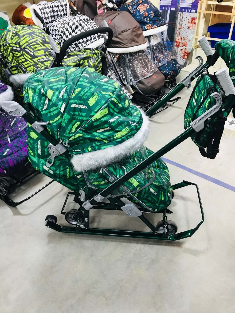 Коляска комбинированная «Ника Детям 7-8S» зеленый (арт. НД7-8S/2)