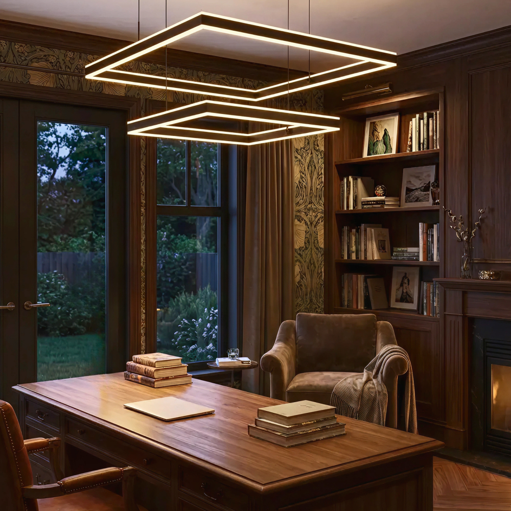 Citilux Дуэт CL719K211 LED Люстра подвесная с пультом Чёрная