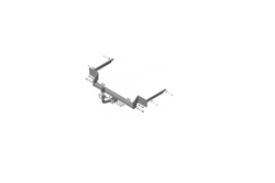 Фаркоп Motodor Ford Focus 2, 3 Hatchback (оцинк. Шар) арт.90707-A