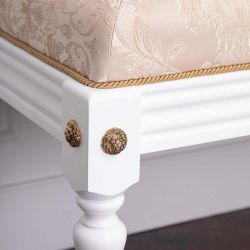 Банкетка Классика 2 Белый Каледония Айвори