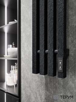 Полотенцесушитель Marco 4 PRO 90x18 черная кожа