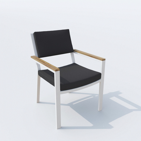 Стул Ideal Patio БОНТА антрацит - белый каркас