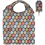 Сумка - шоппер с карабином «ИДЕЯДОМА», принт листики, 60*38см/нагрузка до 10кг (инд. пакет истикер)