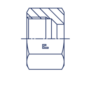 Гайка N DL15 (нерж.)