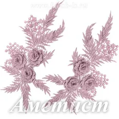 Лейсы кружевные, Аметист (модель LH008)