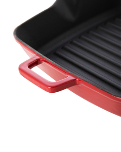 Сковорода-гриль квадратная LAVA 20см 1л красная