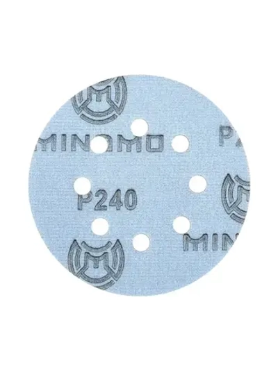 125мм P240 10шт. Шлифовальный абразивный круг для шлифовки под липучку Minamo Soft Matter PB