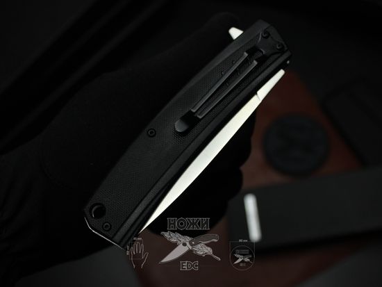 Складной нож Городской универсальный НОКС "Капитан", сталь Д2 333-100407 c клинком из стали D2, рукоять Stainless Steel