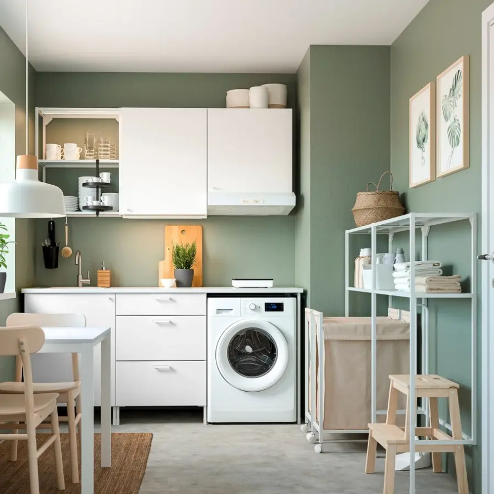 Комбинация для ванной - IKEA ENHET, 160х30х129 см, белый, ЭНХЕТ ИКЕА