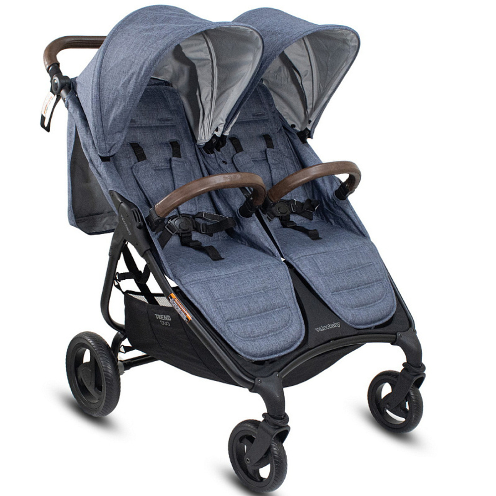 Детская прогулочная коляска для двойни Valco baby Snap Duo Trend Denim
