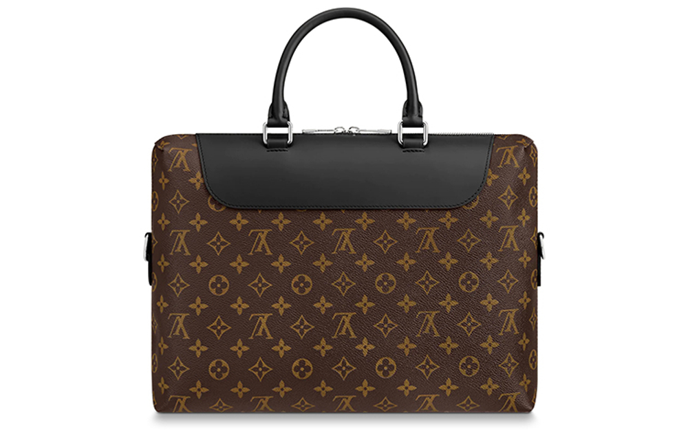LOUIS VUITTON Calfskin Briefcase, Laptop Bag, Shoulder Bag, Crossbody Bag, Handbag Large Men"s