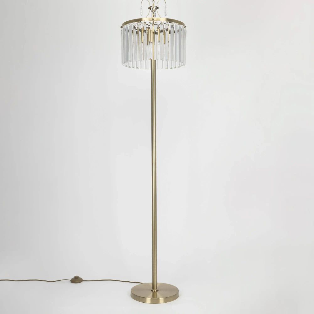 Citilux Инга CL335943 Торшер хрустальный Бронза