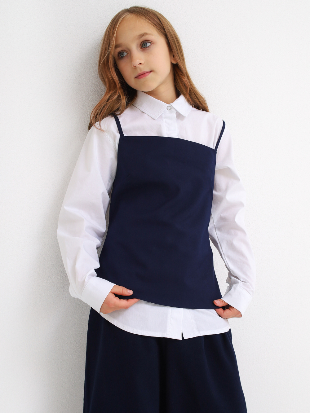 Топ школьный, синий
