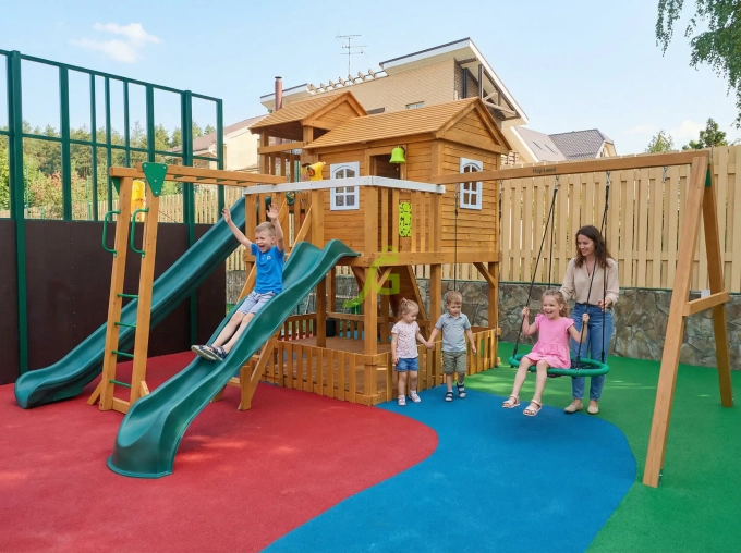 Детская деревянная площадка "Домик 5"