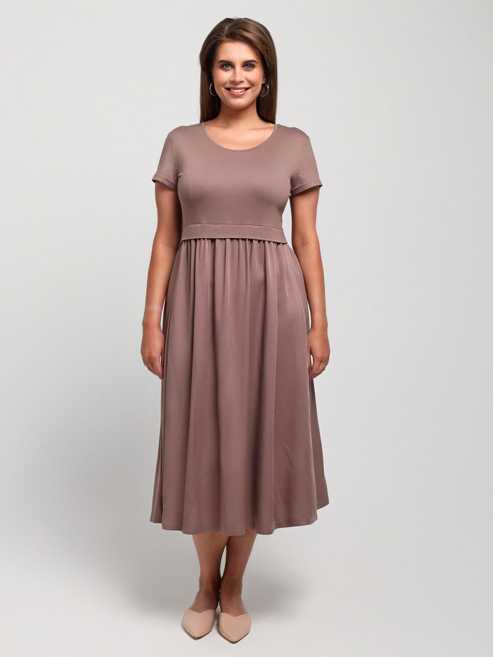 Платье Женственность Виотекс КОФЕЙНЫЙ