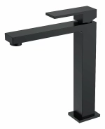 Cмеситель для раковины Boheme QUBIC Matt Black 472-B черный матовый