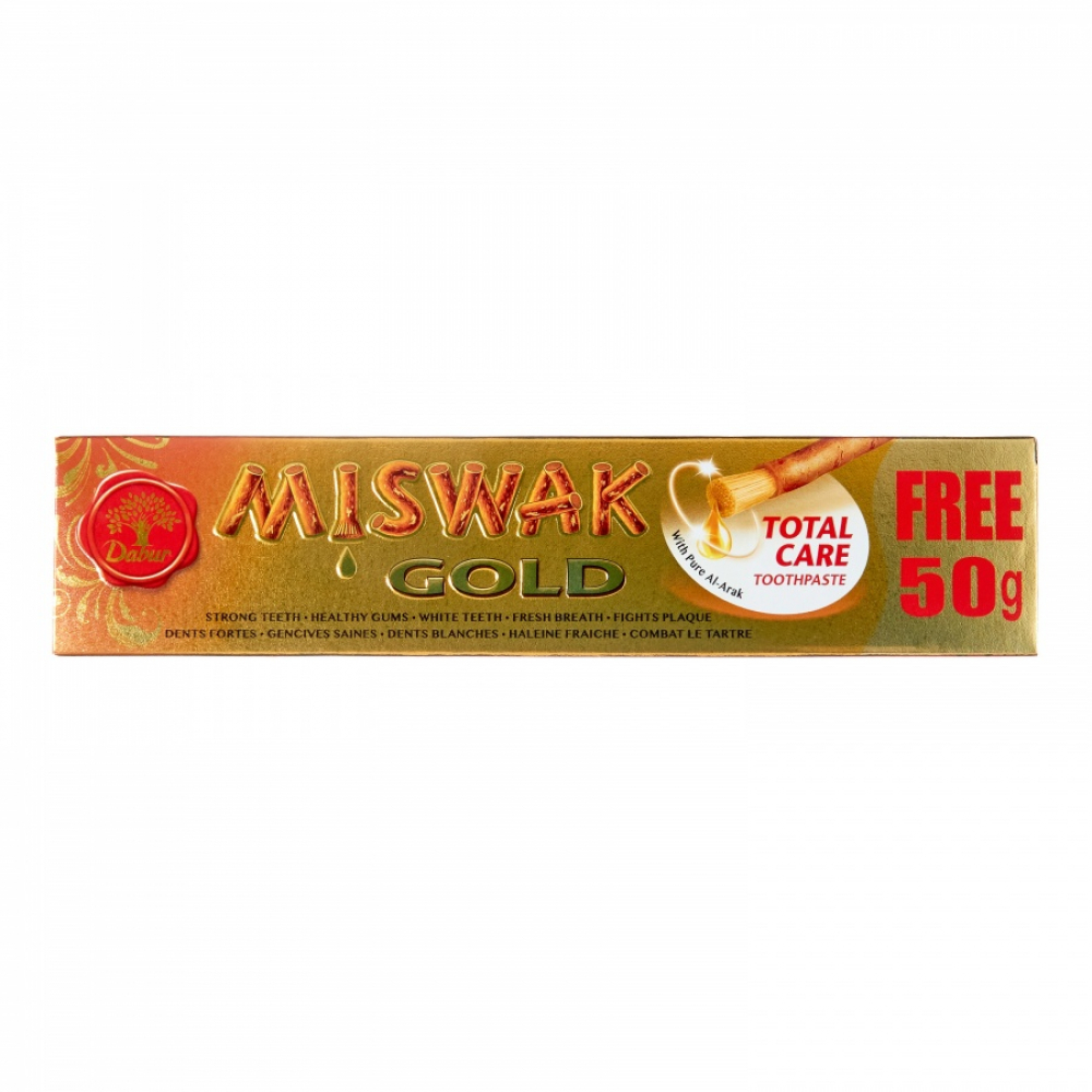 DABUR Toothpaste Miswak Gold Зубная паста Мишвак Голд 120+50г
