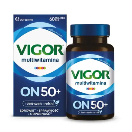 БАД Vigor Multivitamin ON 50+, 60 таблеток