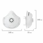 Респиратор противоаэрозольный, средний класс защиты FFP2, с клапаном, формованный, ИСТОК, 892597