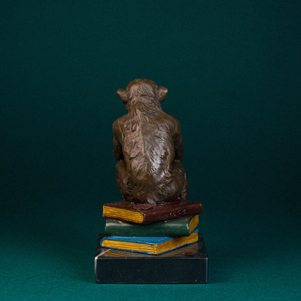 Кабинетная скульптура в стиле Венской бронзы «Теория эволюции Дарвина»