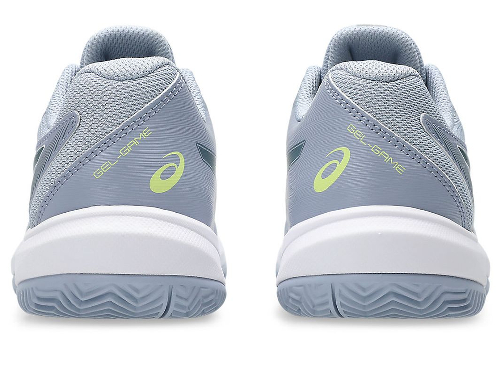 Детские теннисные кроссовки Asics Gel-Game GS Clay/OC - grey blue/ironclad