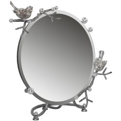 Зеркало Терра настольное Айс Античное серебро