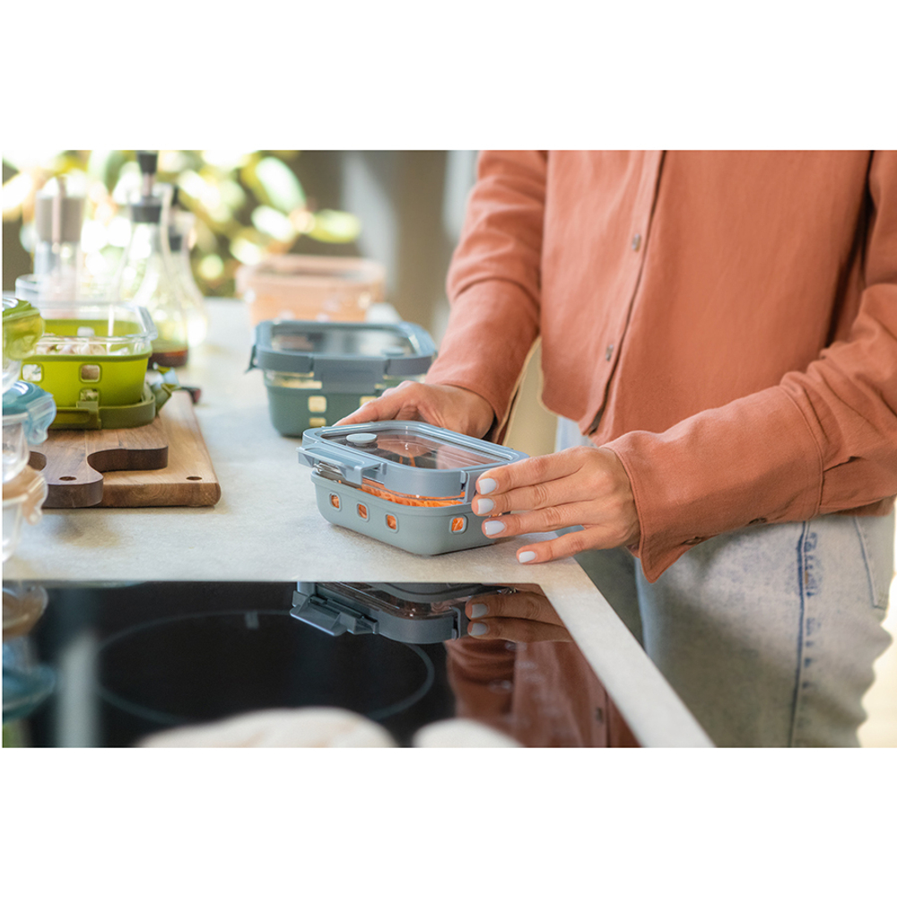 Контейнер для запекания, хранения и переноски продуктов в чехле smart solutions, 1050 мл, синий