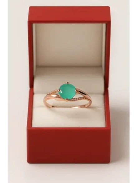 Кольцо серебряное с халцедоном