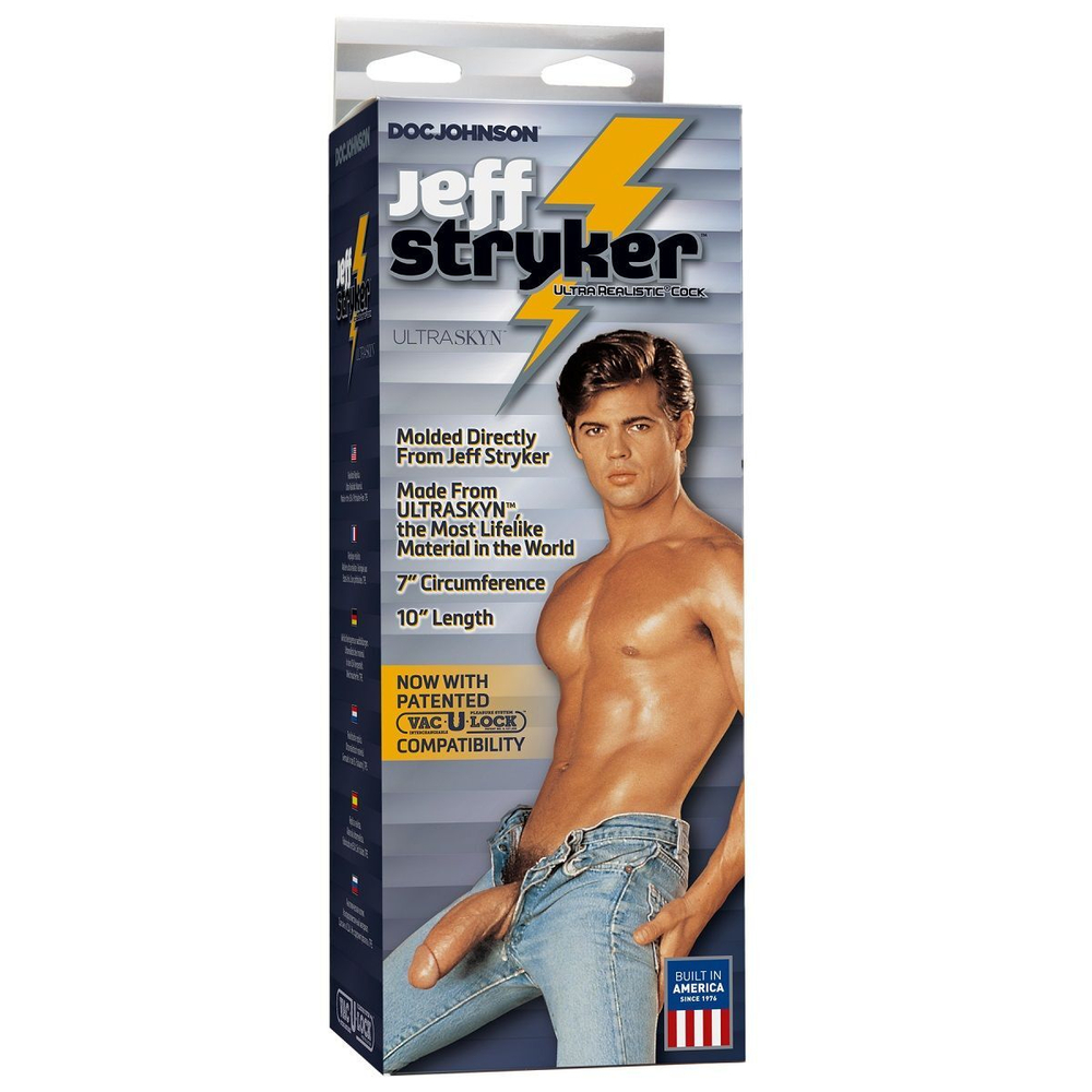 Фаллоимитатор Jeff Stryker ULTRASKYN 10 Realistic Cock with Removable Vac-U-Lock Suction Cup - 25,6 см. (Цвет: телесный)
