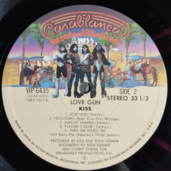 Винтажная виниловая пластинка LP Kiss Love Gun (Japan 1977) (No Obi) I Stole Your Love