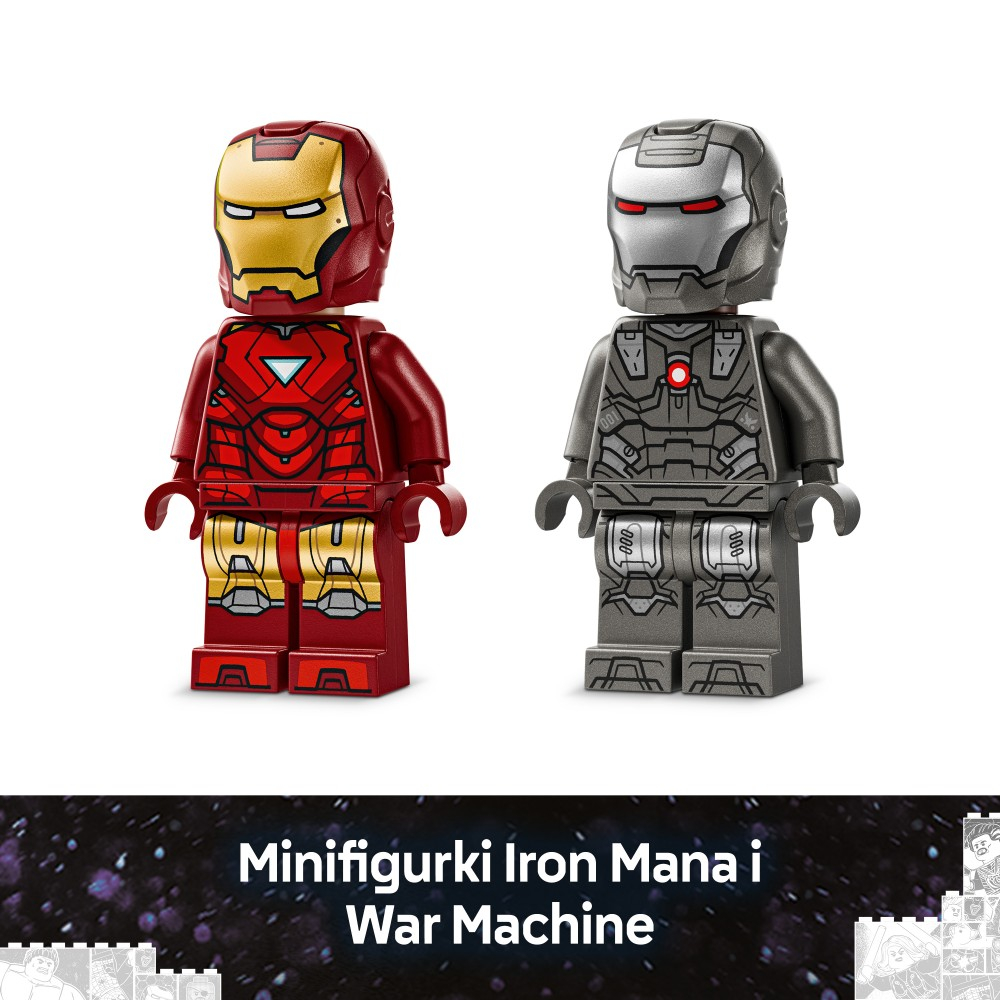 LEGO Marvel Super Heroes - Железный Человек и Военная Машина против дронов Хаммера 76320