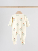 Комбинезон / Cлип для малышей флисовый Next AW3-283, 2 шт., Молочный, Светло-зеленый