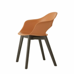 Кресло пластиковое Scab Design Natural Lady B, черный бук, терракотовый