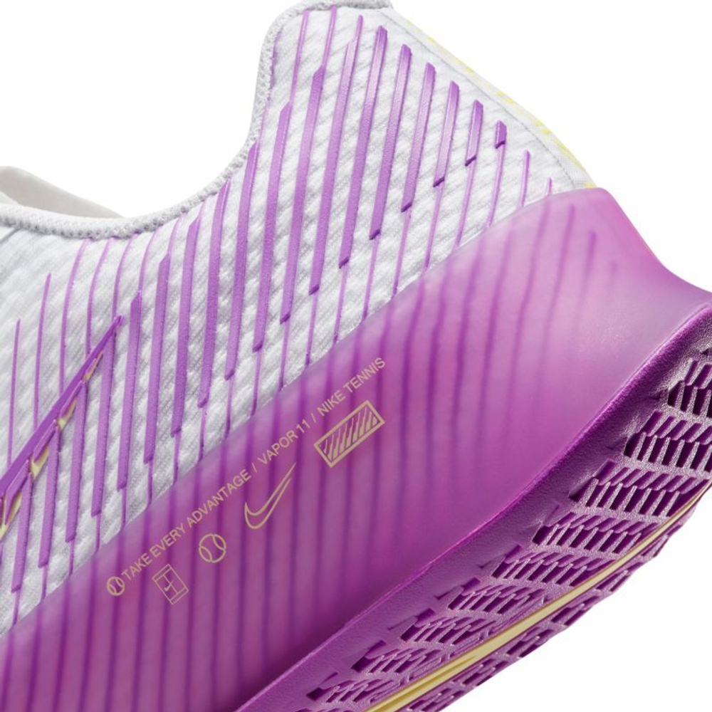 Женские Кроссовки теннисные Nike Zoom Vapor 11 - white/citron tint/fuchsia dream/black