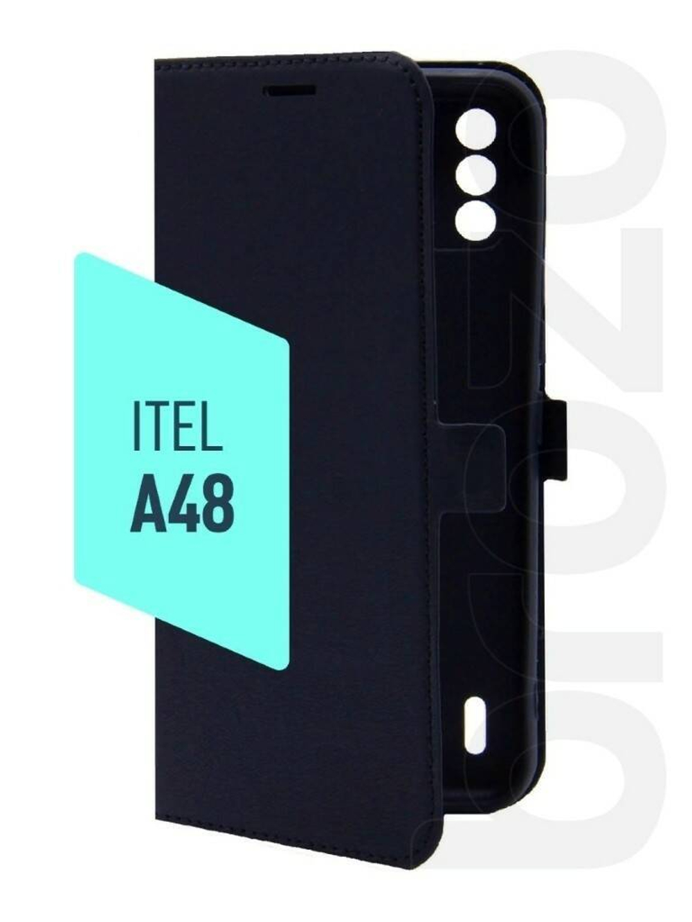 Чехол с флипом для Itel A48 DF black