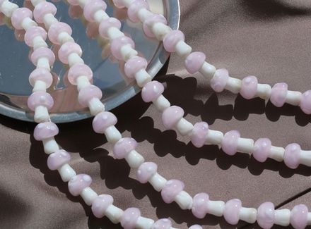 Бусина "Гриб" 14мм, стекло