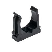 Крепеж-клипса для трубы 32 мм прямого монтажа черная 25 шт