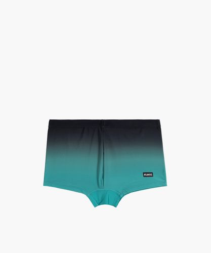 Купальные шорты мужские Atlantic, 1 шт. в уп., полиамид, черные + зеленые, KMS-317