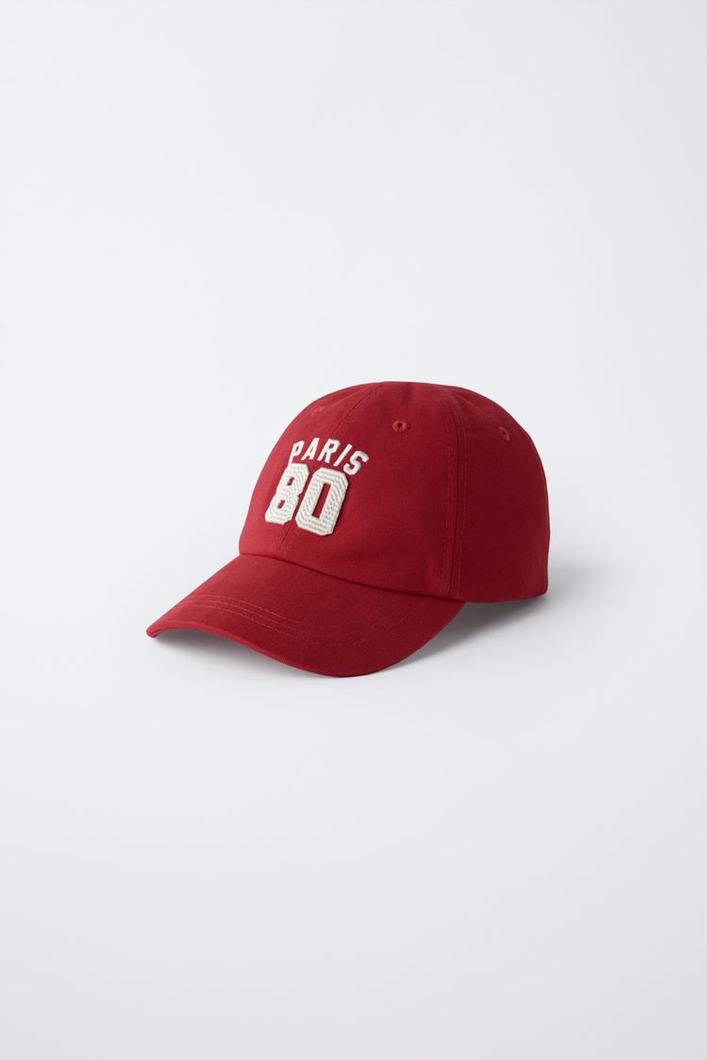 ZARA КЕПКА VARSITY, КРАСНЫЙ