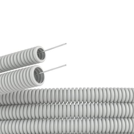 ГОФРА  ПВХ  Серый  20  (100м)  ДКС