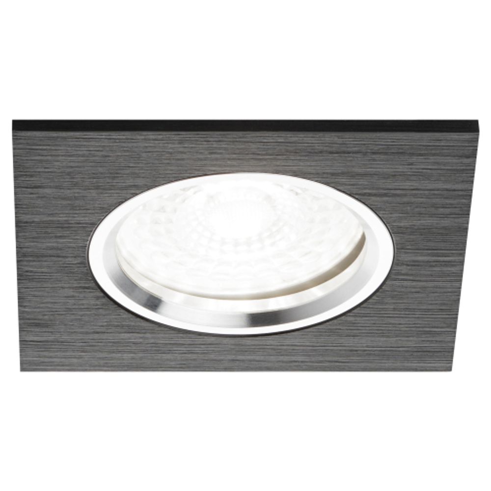 KL57 SL/BK Светильник ЭРА литой алюминевый MR16,12V/220V, 50W серебро/черный