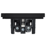 FORTE&PIANO Розетка 1-местная с заземлением с защитными шторками винтовое крепление 16А FP115M металл черный IEK