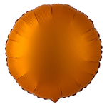 Шар фольгированный Круг 45 см (Оранжевый)