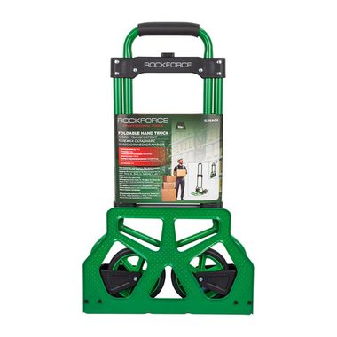 Тележка ручная складная с телескопической ручкой (г/п90кг,420х420х1005мм-в разложенном полож.,280х420-рабочая площадка, 150мм-? колес) RockForce RF-GZS90S