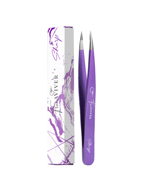 Пинцет FreiAVIVER точечный фиолетовый