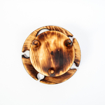 Винный столик из древесины кедра на резных ножках. VN4