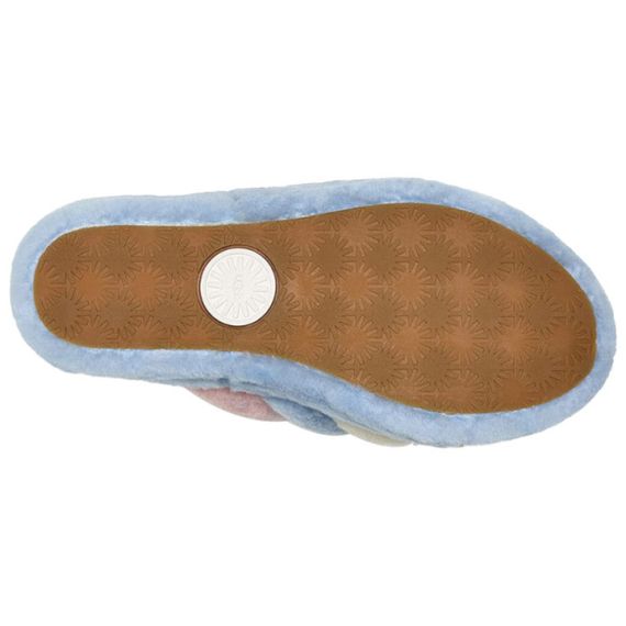 Ugg Fluff Yeah Slide 'Pink Blue Stripe'