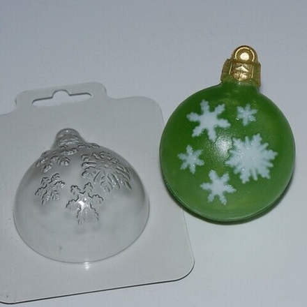 Форма пластиковая "Шар и Снегопад" 0576